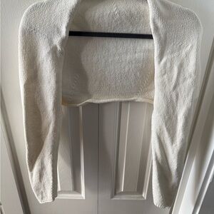 OAK + FORT Cream Women's Shrug